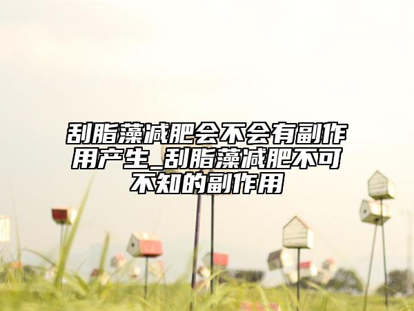 刮脂藻减肥会不会有副作用产生_刮脂藻减肥不可不知的副作用