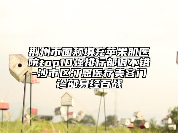 荆州市面颊填充苹果肌医院top10强排行都很不错-沙市区汀恩医疗美容门诊部身经百战