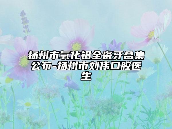 扬州市氧化铝全瓷牙合集公布-扬州市刘伟口腔医生