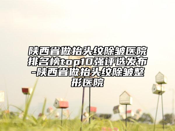 陕西省做抬头纹除皱医院排名榜top10强评选发布-陕西省做抬头纹除皱整形医院