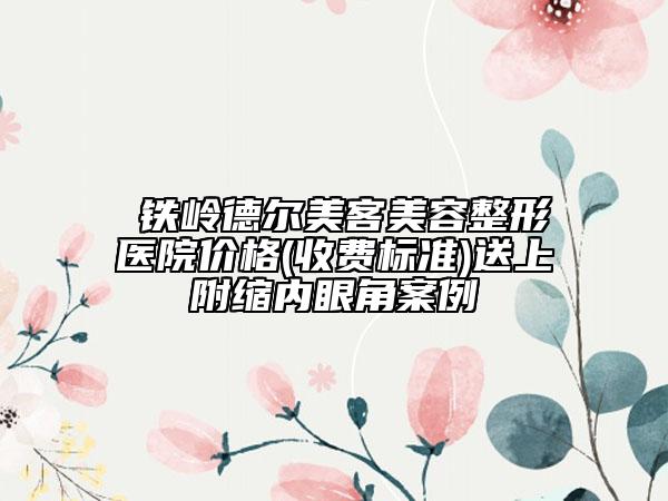 ​铁岭德尔美客美容整形医院价格(收费标准)送上附缩内眼角案例
