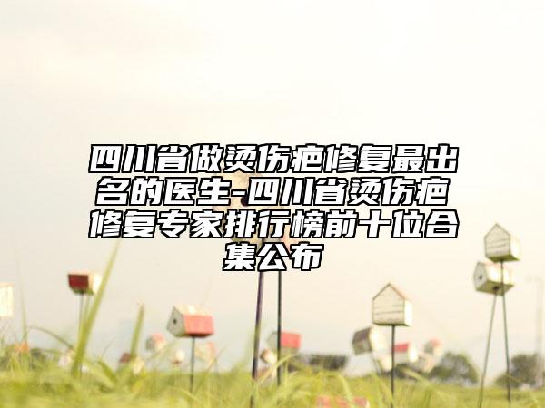 四川省做烫伤疤修复最出名的医生-四川省烫伤疤修复专家排行榜前十位合集公布