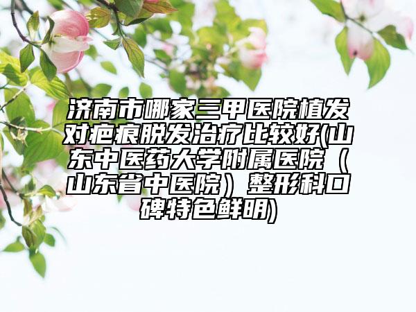 济南市哪家三甲医院植发对疤痕脱发治疗比较好(山东中医药大学附属医院（山东省中医院）整形科口碑特色鲜明)