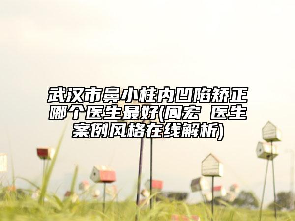 武汉市鼻小柱内凹陷矫正哪个医生最好(周宏礽医生案例风格在线解析)