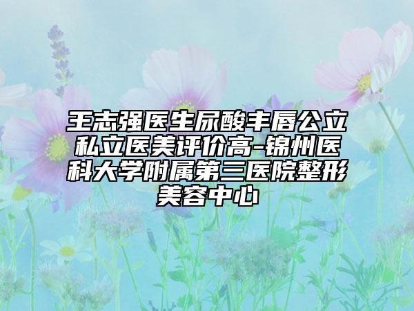 王志强医生尿酸丰唇公立私立医美评价高-锦州医科大学附属第三医院整形美容中心