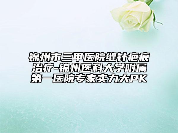 锦州市三甲医院缝针疤痕治疗-锦州医科大学附属第一医院专家实力大PK