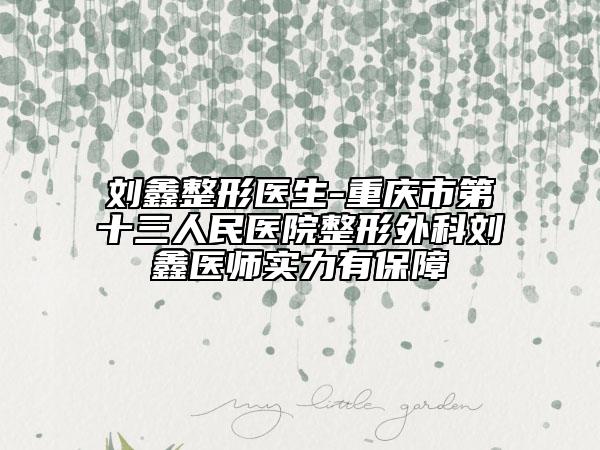 刘鑫整形医生-重庆市第十三人民医院整形外科刘鑫医师实力有保障