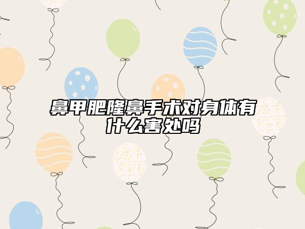鼻甲肥隆鼻手术对身体有什么害处吗
