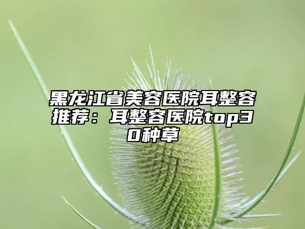 黑龙江省美容医院耳整容推荐：耳整容医院top30种草