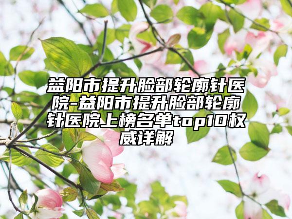 益阳市提升脸部轮廓针医院-益阳市提升脸部轮廓针医院上榜名单top10权威详解