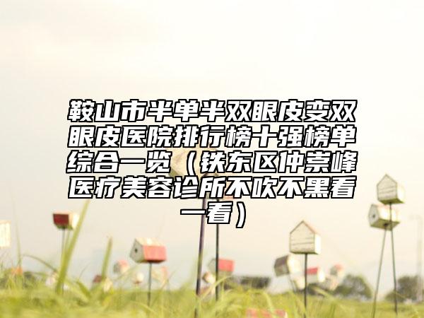 鞍山市半单半双眼皮变双眼皮医院排行榜十强榜单综合一览（铁东区仲崇峰医疗美容诊所不吹不黑看一看）