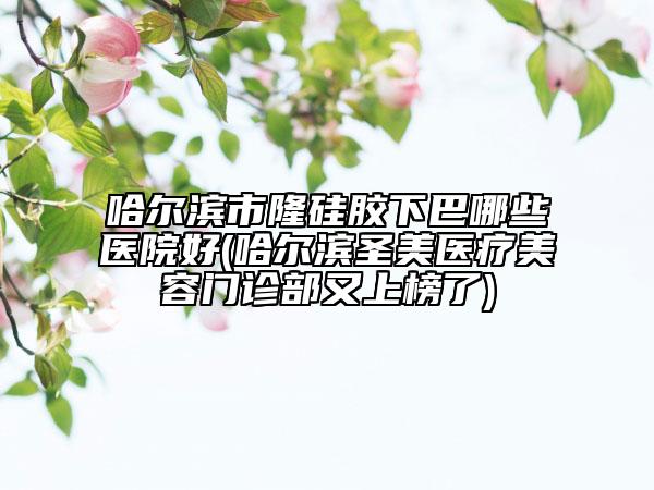 哈尔滨市隆硅胶下巴哪些医院好(哈尔滨圣美医疗美容门诊部又上榜了)