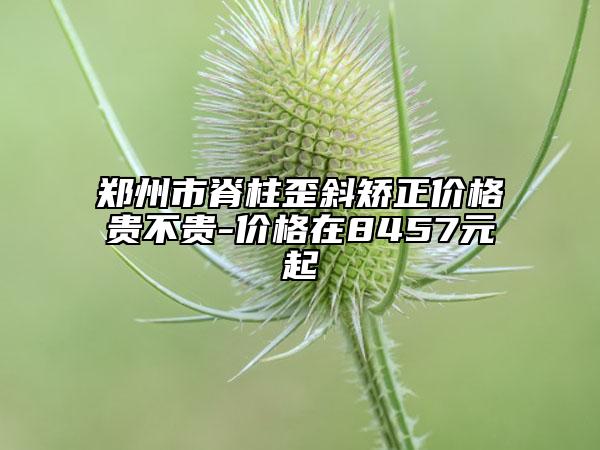 郑州市脊柱歪斜矫正价格贵不贵-价格在8457元起