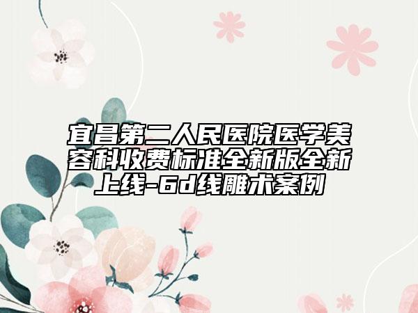 宜昌第二人民医院医学美容科收费标准全新版全新上线-6d线雕术案例