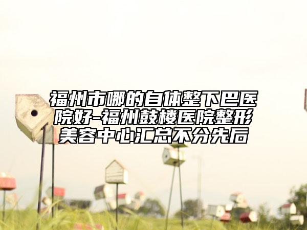 福州市哪的自体整下巴医院好-福州鼓楼医院整形美容中心汇总不分先后